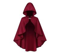 Generico Cappuccio Da - Rinascimentale Da 90 Cm | Costume Da Donna Con Con Cappuccio, Per Cosplay E Medievale, Veste Di Carnevale Morbida E Vellutata, Confezione Da 1, Nera, Hallowee