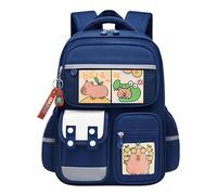 Generico Capybara Backpack for Teens, Cute Animal Schoolbag with Pendant for School, Travel, Camping,12.2x5.91x16.93in Stylish Teen Backpack for Daily Use, Fun Casual Bag for Girls and Boys