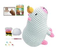 Generico Capybara Crochet Kit - Complete Yarn Craft Set, Beginner Friendly Guide, Capybara Knitting Accessories | Cute Animal DIY Project For Kids Adults Learning Amigurumi Skills At Home