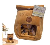 Generico Capybara Cuddly Toy | Cartone animato | BASSO SUL CORRIERA PER CAMBIAMENTO BAMBINI ADULTI ADULTI VIAGGIO COMPLETO COMPLETA RESIDENZIALE
