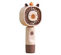 Genérico Capybara Handheld Mini Fan | ABS, 6,8 x 5 x 17 cm, 145 g | Cute USB Rechargeable Portable Fan For Picnic, Camping & Travel | Cooling Companion Gift For Summer