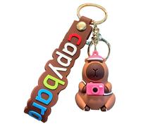 Generico Capybara Keychain, Capybara Figure Key Holder, Cute Backpack Charm