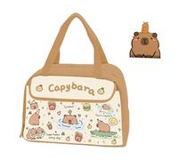 Generico Capybara Lunch Box, Capybara Lunch Bag, Bag Waterproof Lunch Tote, Animal Print Lunch Easy to Clean (C)