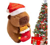 Generico Capybara Plush - Capybara Stuffed Animal, Christmas Soft Home Decor | Adorable Plush Toy Doll Decorations For Toddler Holiday Car Bedroom Sofa Living Room Study Room Travel Daycare Bedtime