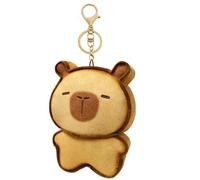 Generico Capybara Plush Doll - Cartoon Toast Capybara Stuffed Decor, 6.69x5.91x3.94 inches Soft Cute Plush Animal Toy, Huggable Pillow Figure, for Kids Room Car Bedroom Couch Living Room