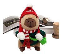 Generico Capybara Plush with Clothes, 9.8in Soft Stuffed Animal Toy, Adorable Christmas Capybara Doll with Cute Outfit, for Boys, Girls, Adults, and Friends for Bedroom, Travel, or Car Decoration
