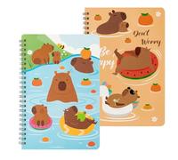 Generico Capybara Spiral Notebook, A5 Wire-Bound Journal, Cute Stationery Set, 21x5x3cm, Travel-Friendly Writing Pad, Sketching and Study Use, Classroom Library Accessory Sketching Scrapbooking