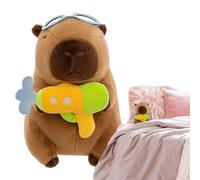 Generico Capybara Stuffed Animal, Soft Capybara, Portable Plush Toy, Adorable Swimwear Outfit, Ideal for Babies Kids Adults Christmas Presents Home Car Graduation, 9.84 Inches
