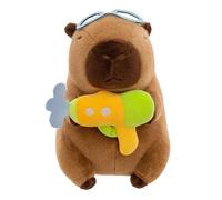Generico Capybara Stuffed Animal, Soft Plush Toy, Adorable Swimwear Outfit, Portable Gift for Babies Kids Adults, 9.84 Inches, Cozy Companion for Home Car Travel Christmas Graduation Present