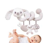 Generico Car Baby Toys, Crib Hanging Toys, Interactive Animal Activity Set, Soft Sensory Learning Toy for Girls, Boys on Travel, Park Visits, And Outdoor Vacations, 14.17x11.81 Inches