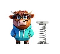 Generico Car Dancing Toy - Acrylic Cartoon Figurine | Car Calf Ornament | Shake Head Doll For Dashboard Decoration, Cars Interior Fun, And Daily Cute Cars Accessories Use