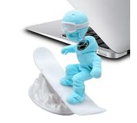 Generico Car Dashboard Accessories - 3D Printing 8x8.5x3.5cm | Inertia Skiing Man Ornament, Funny Moving Decoration, Desk Sculpture | Home Office Desktop Shelf Display Long Driving