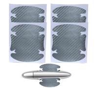 Generico Car Door Handle Sticker - 4pcs Protective Carbon Fiber Cover Film | Waterproof Side Paint Shield, Auto Door Guard, Scratch-Resistant Accessory for SUV Vehicle Exterior Protection