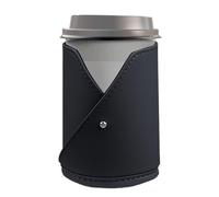 Genérico Car Drink Holder, Storage Box Leather Backseat Organizer For Water, Extra Cup Holder For Car Door, Bottle Coffee Phone Auto RV Truck Sedan SUV Travel Road Trip Organization