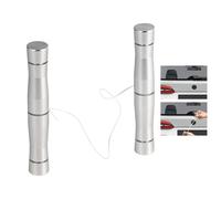 Generico Car Emblem Remover - 1.8x11.5cm Metal Decal Remover Tool | Auto Body Work Tools, Car Wrapping Tool, Cars Emblem Removal Kit with 25 PCS Spare Cord for Cars Wrapping Film Installation