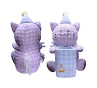 Generico Car Garbage Can - 2 In 1 Auto Organizer | Cloth PP Cotton Design Holds Trash Tissues Maintains Interior Cleanliness Supports Travel Commute Camping Desk Bedside Use