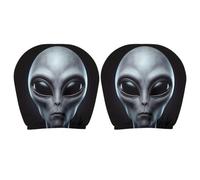 Generico Car Headrest Cover - Scary Ghost Face | 2 Pack Universal Fit