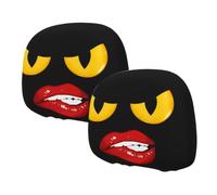 Generico Car Headrest Covers - 2 Pack Polyester Double Sided Seat Protector