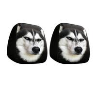Generico Car Headrest Covers - Cute Dog Design | Washable Seat Protectors