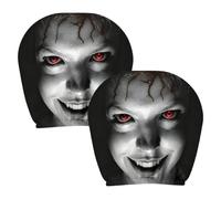 Generico Car Headrest Covers - Scary Face Protectors | Polyester