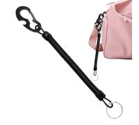 Generico Car Key Lanyard, Key Lanyard with Carabiner, Retractable Anti-Loss Stretchy Safety Strap for Backpack Kayak Fishing Scuba Diving Women Belt Work
