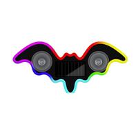 Generico Car LED Ambient Lights, Bat Shape Interior Glow Strip, Solar Powered Cordless Auto Lighting, RGB Decorative Car Light Kit, for SUV Truck RV Minivan Dashboard Door Trim Window C Pillar