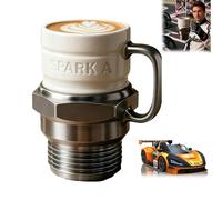Generico Car Lover Spark Plug Mug, Spark Plug Coffee Mug, Automotive Themed Giftfor Men, Women, and DIY Fans- Suitable for Hot Beverages Like Coffee Or Tea. (1pcs)