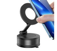 Generico Car Magnetic Phone Stand, Foldable Auto Bracket, Adjustable 360° Rotation, Powerful Magnet Grip, Compact Size, Excellent for Navigation, City Commuting, Long Highway Journeys, and Travel Use