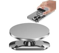 Generico Car Mount - 2.36 Inches Phone Holder for Strong Grip, 360° Rotation Double Sided Magnet with Hands Free Function, Mobile Cradle for Automobile Golf Cart Office, Alloy Black, Gift Box