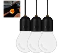 Generico Car-Mounted Decorative LED Bulbs,Hanging Interior Rearview Mirror Ambient Charm Bulb,Creative Glowing Light Bulb with 2 Lighting Mode for Rear View Mirror Ornament Lamp (3)