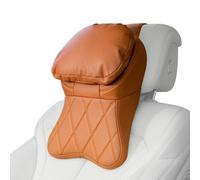 Generico Car Neck Pillow - Ergonomic Memory Foam Support Cushion for Long Drives Travel | Breathable Fabric with Adjustable Strap, Headrest Comfort Pad for Driving Airplane Office Truck Trip