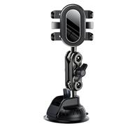 Generico Car Phone Holder - 12.48 Inch Adjustable Mount Stand | ABS Silica Gel Holder - Universal Secure Suction Adaptable for 4.7-7 Inch Phones Ideal for Recording Videos Driving Hands-Free