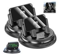 Generico Car Phone Holder 360 Degree Rotation, Suitable for Car Navigation In Car Dashboard, Navigation Mount for Truck with Adjustable Anti-Slip Grip for Travel (2pcs)