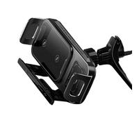 Generico Car Phone Holder Charger - Wireless Power Mount for Commuting | Auto Clamping Bracket with 15W Fast Charging & Intelligent Infrared Sensor for Galaxy Z Fold, 16, Pixel and Tablets