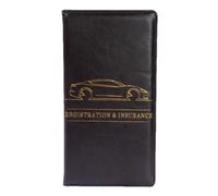 Generico Car Registration Holder, Insurance Card Wallet, Driver Document Pouch, Sturdy Compact Easy to Store Secure Closure Lightweight for License, 9.45x5.12 Inches