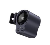 Generico Car Semi-Cooling USB Personal Fan | Fan with Clip - Portable LED Display Cooling Gadgets | for Vehicle Automotive Pickup SUV Office Camping Travel Fishing Gardening