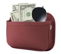 Generico Car Side Pocket Organizer - Adhesive Dashboard Storage Bag for Vehicle Interior | Waterproof Leather Door Console Pouch for Phone Keys Sunglasses Accessories Holder Auto Seat Gap Solution