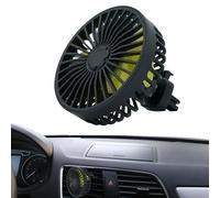 Generico Car Small Fan, 3 Speed Strong Wind Cooling, Black Portable and Quiet Design, 5v Usb Sturdy Powered Compact Electric Air Circulator for Home, Outdoors Use, Automobile