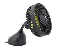 Generico Car Small Fan, 3 Speed Strong Wind Cooling, Black Portable and Quiet Design, 5v Usb Sturdy Powered Compact Electric Air Circulator for Home, Outdoors Use, Automobile