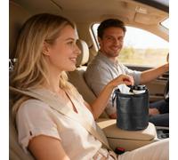 Generico Car Trash Bin,0.9 Gallon Vehicle Waste Storage,Auto Waste Trash Can - 20x16cm Efficient Space Management For RV SUV Truck Driver Daily Commute School Run Camping Tailgate Sports Event