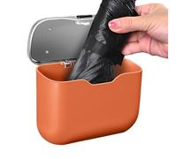 Generico Car Trash Can - Abs Leather Storage Bin | Leakproof Design Dust Bin, Clip On Installation, For Sedan Truck Trailer Rv Automotive Backseat Door Garbage Organization