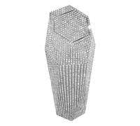 Generico Car Trash Can | Rhinestone Interior Garbage Holder with Lid - Car Interior Trash Holder - for Camping Travel Road Trip Truck Commuting SUV Van RV Driving