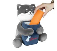 Generico Car Trash Can With Tissue Holder - Cute Animal Cartoon Decorative Organizer | Plush Vehicle Garbage Bin For Sedan & SUV Armrest, Napkin Storage And Interior Accessories