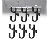 Generico Car Umbrella Hook,2/4/6 Pack Car Umbrella Clip,Trunk Hooks Umbrella-Storage Hook Clip,Stable Installation,No Drilling/No Shaking/No Noise,Suitable for Any Vehicle (Black,6PCS)