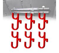 Generico Car Umbrella Hook,2/4/6 Pack Car Umbrella Clip,Trunk Hooks Umbrella-Storage Hook Clip,Stable Installation,No Drilling/No Shaking/No Noise,Suitable for Any Vehicle (Red,6PCS)