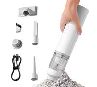 Generico Car Vacuum Cleaner, Cordless Air Duster, Portable Rechargeable Cleaning Tool, Multi Nozzles Set For Vehicle Furniture RV Seat Carpet, Lightweight Handheld Vacuum Pet Hair Home Camping Travel