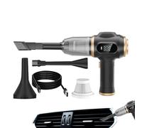 Generico Car Vacuum Cleaner | Multi-Functional Car Vacuum Portable Cordless | Comprehensive Wireless Rechargeable Air Dusters Auto Accessories For Pet Hair Small Space Dorm Room Keyboard Travel
