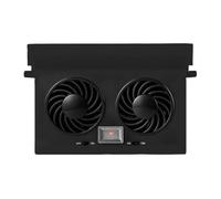 Generico Car Window Fan - Solar Powered Head Ventilation Cooling | Easy Install Vehicle Air Circulation Exhaust Fan Heat Reduction for Front, Rear Seat, Travel, Comfort Use