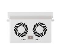 Generico Car Window Fan - Solar Powered Head Ventilation Cooling | Easy Install Vehicle Air Circulation Exhaust Fan Heat Reduction for Front, Rear Seat, Travel, Comfort Use