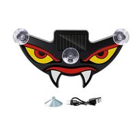 Generico Car Windshield Lights - Solar LED ABS Eye Lamp | Dynamic Winking | Dynamic Car Eye Lights - ABS LED Window Lamp | Solar Type-C | Winking Warning Decor For Trucks, SUVs, RVs, Night Driving